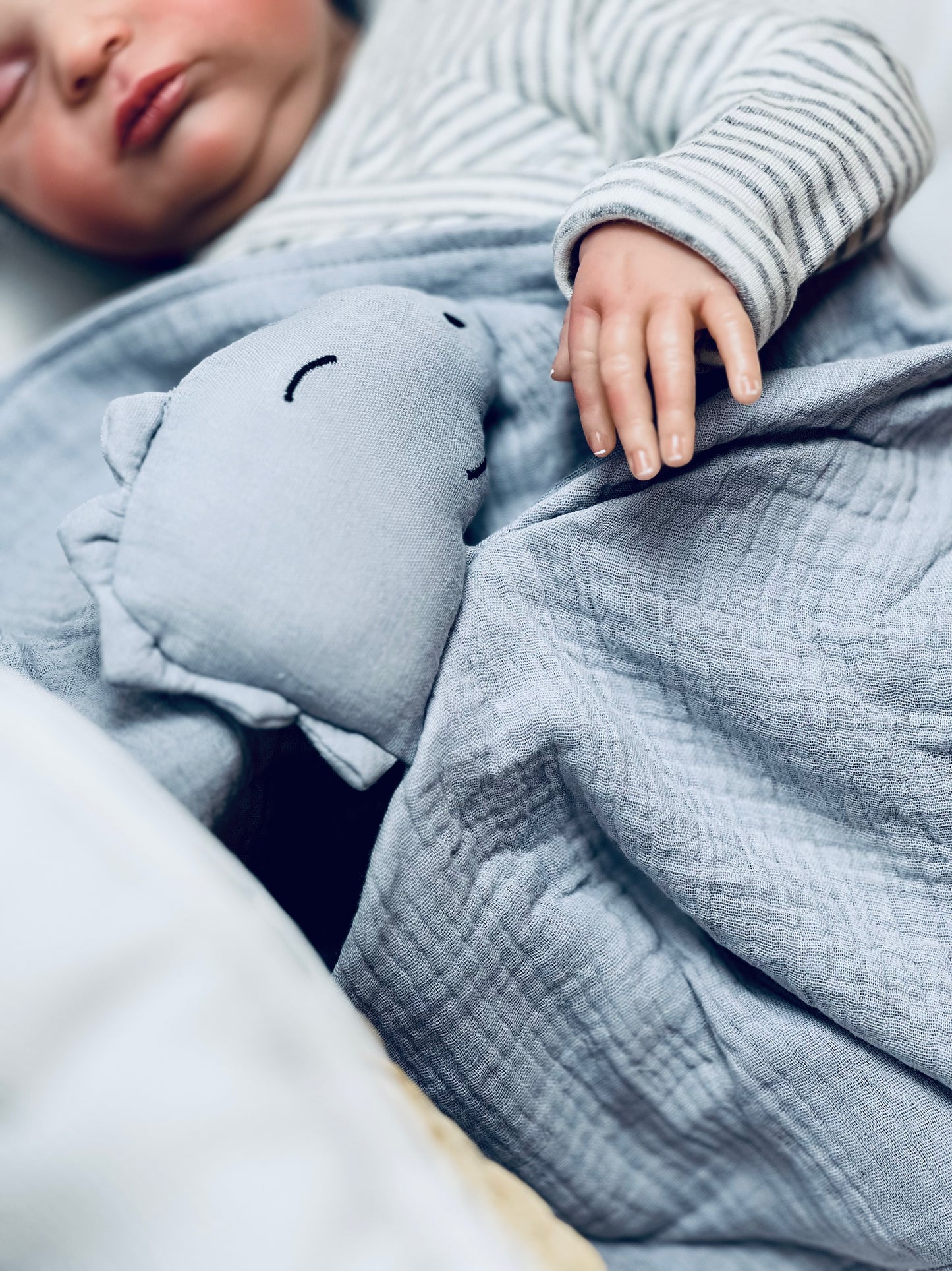 Doudou pour bébéDino gris