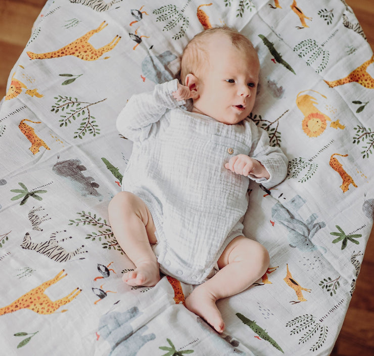Alleskönner Baby Musselintuch: Decke, Stilltuch und mehr - bergkindl