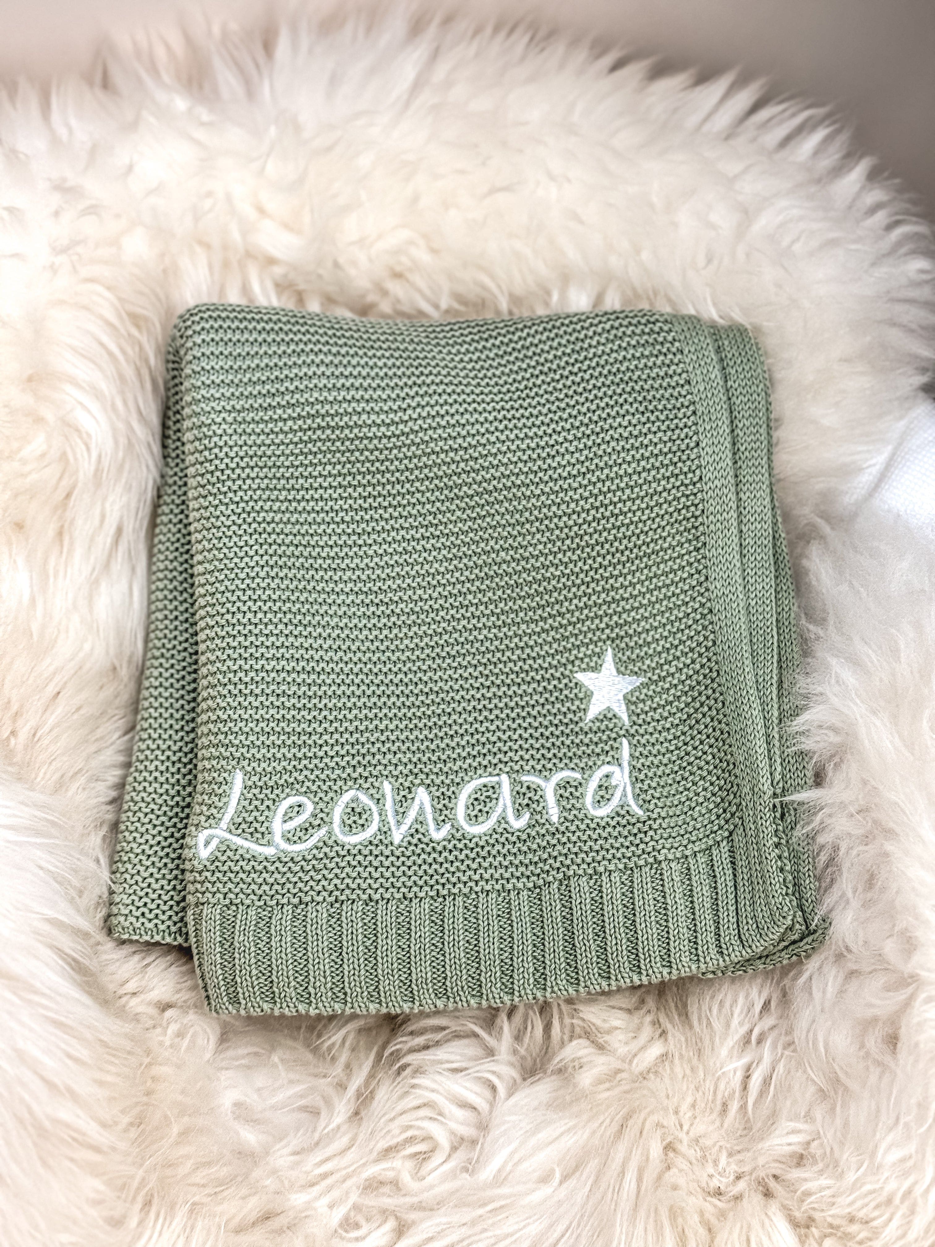 Salbei Babydecke -  Kuschelweich