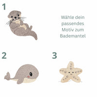 Rosa Kinderbademantel aus Bio-Baumwolle – Kuschelweich