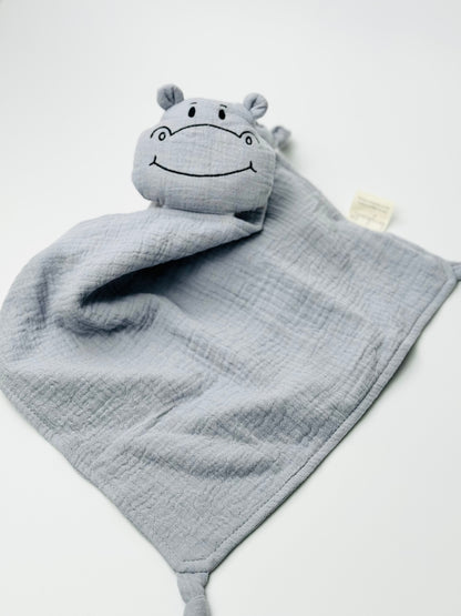 Schnuffeltuch Hippo grey