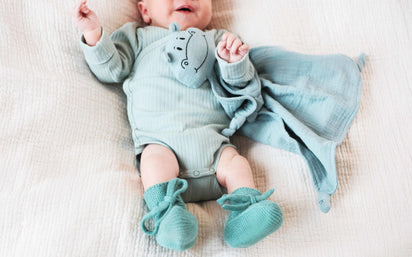 Schmusetuch / Schnuffeltuch mint Hippo