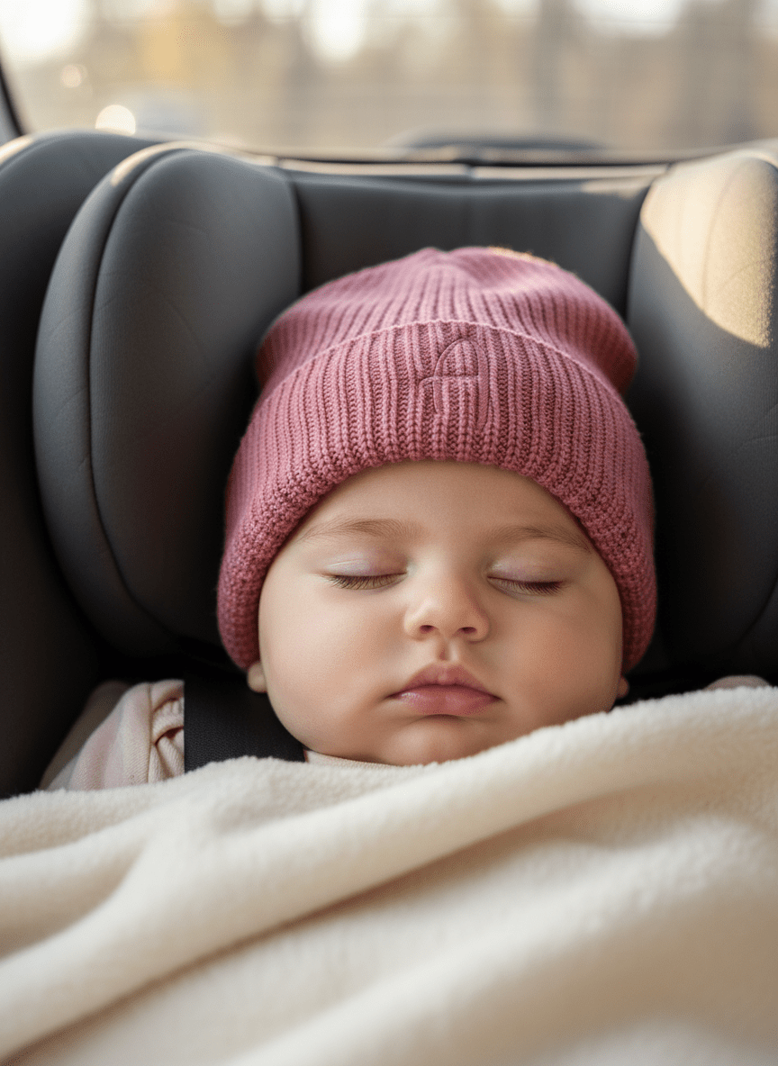 Personalisierte Geschenke Baby Mütze rose