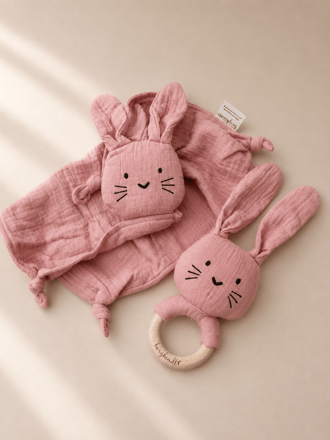 Geschenk zur Geburt – Bundle Hase rose