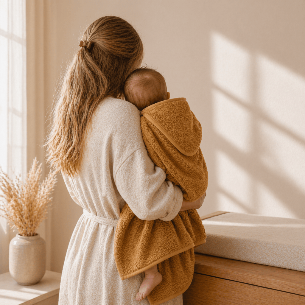 Kapuzenhandtuch baby Baden Chai Tea