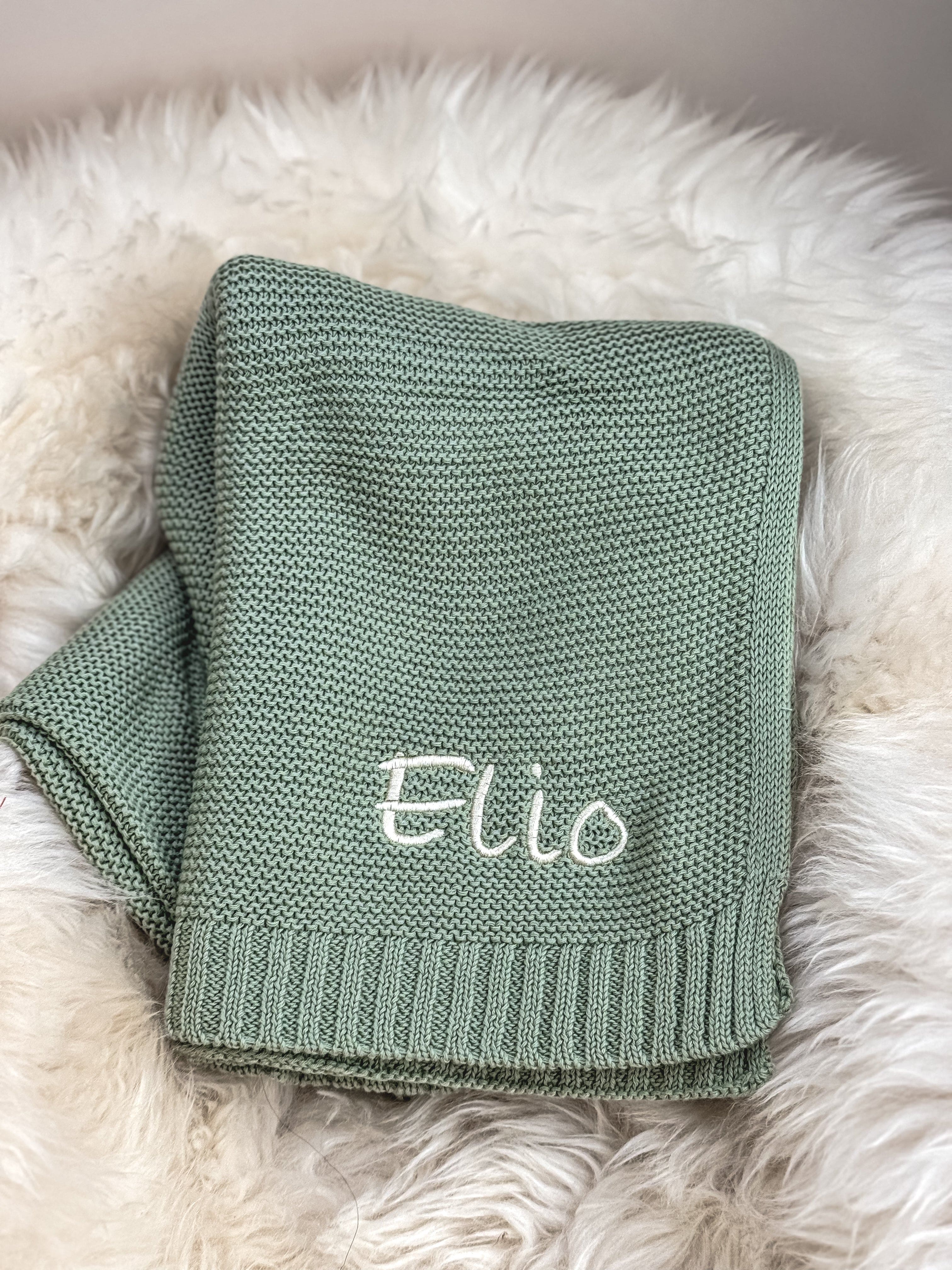 Salbei Babydecke -  Kuschelweich