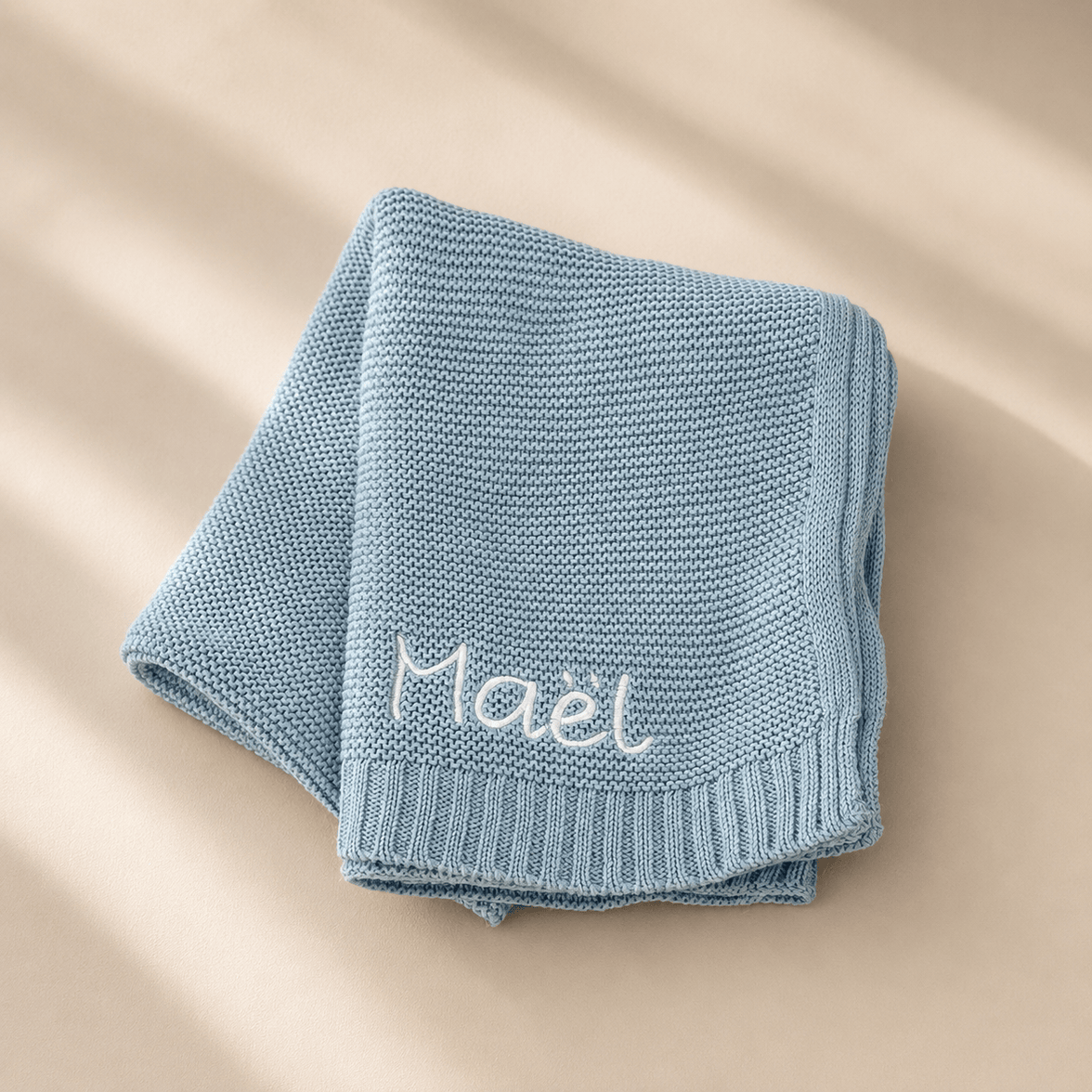 Blaue Babydecke -  Kuschelweich