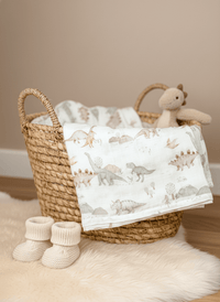 Musselintücher baby im Dino print