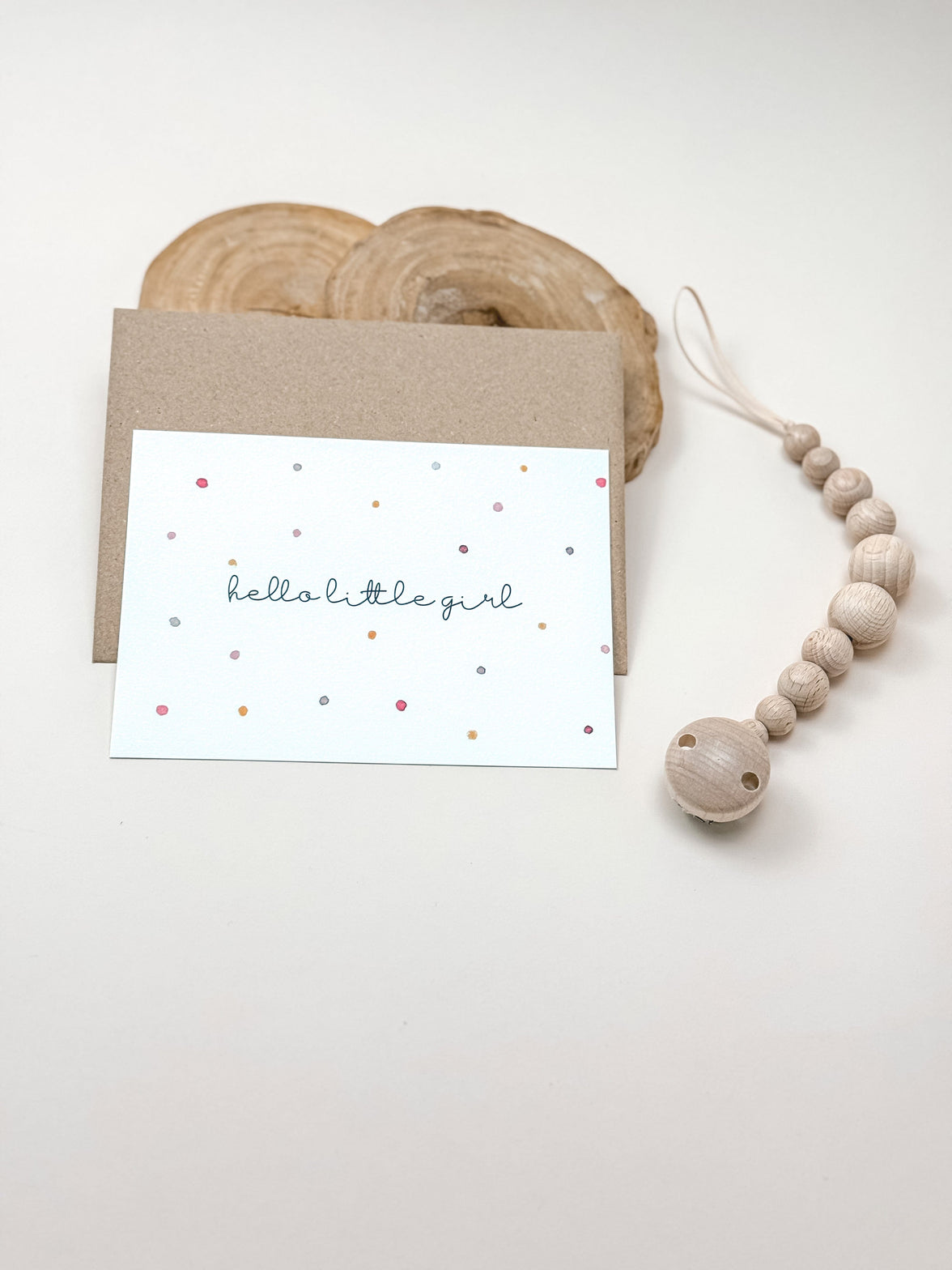 Glückwunschkarte – Hello Little Girl - bergkindl