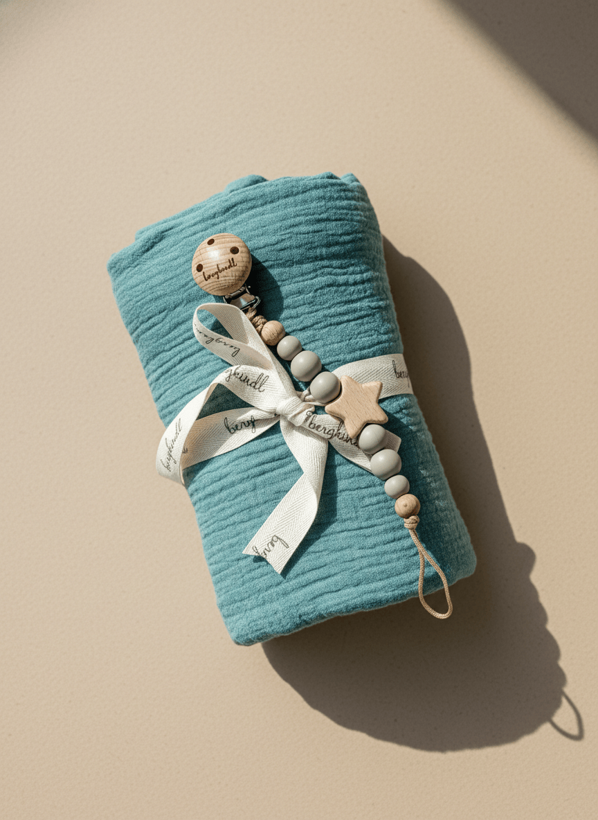 Geschenk Set Baby Musselin mint