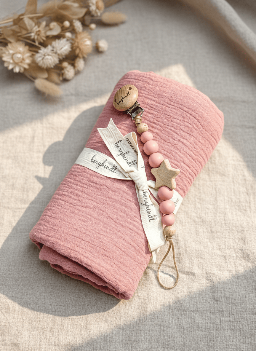 Rosa Geschenk Geburt  baby