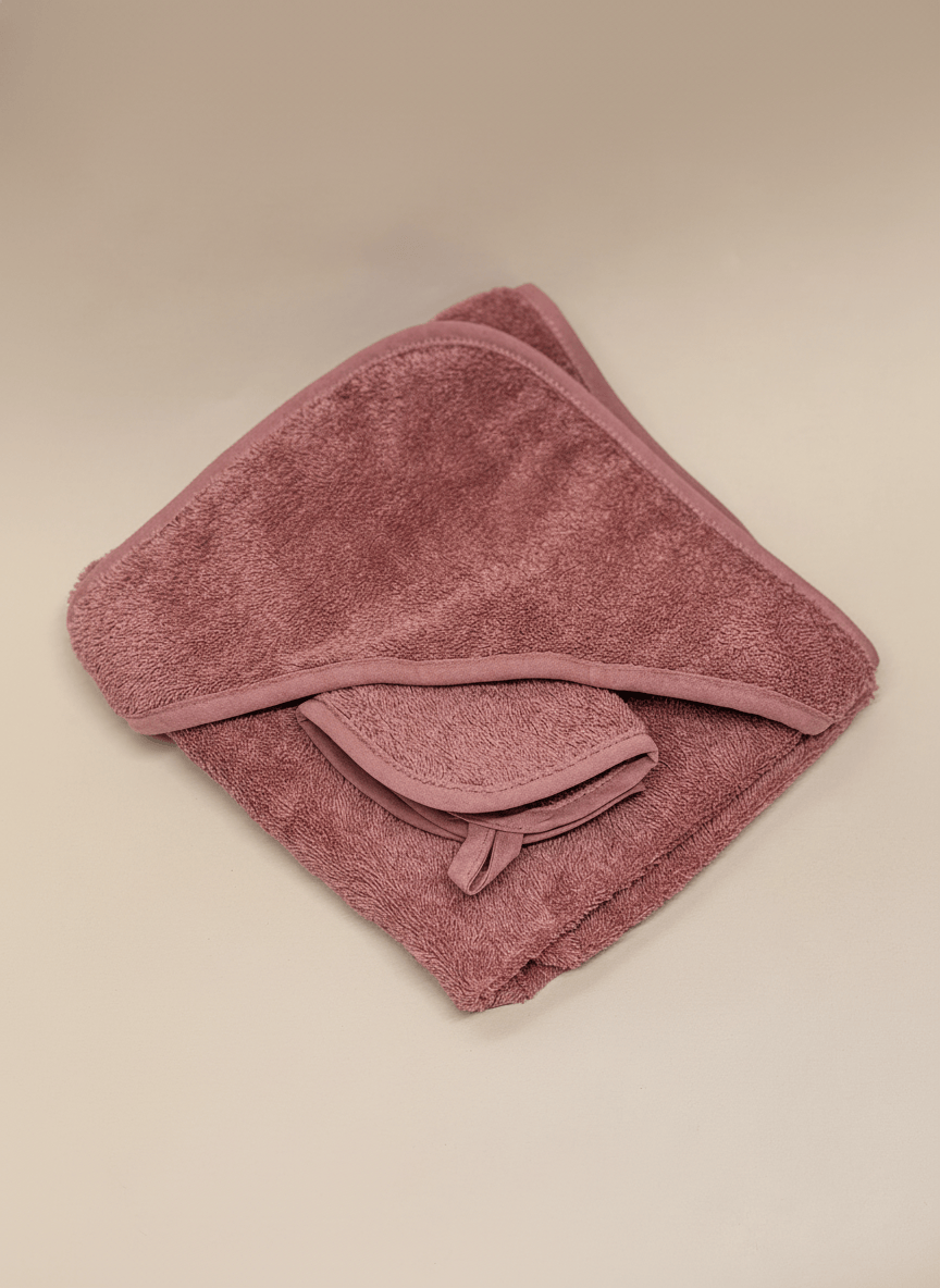 Kinderhandtuch rose optional mit Namen