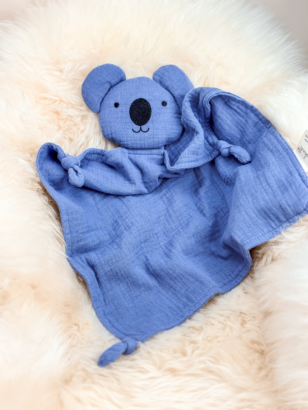 Schnuffeltuch /  Schmusetuch Kola blau