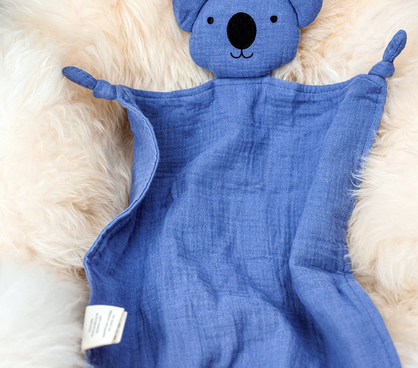 Schnuffeltuch /  Schmusetuch Kola blau