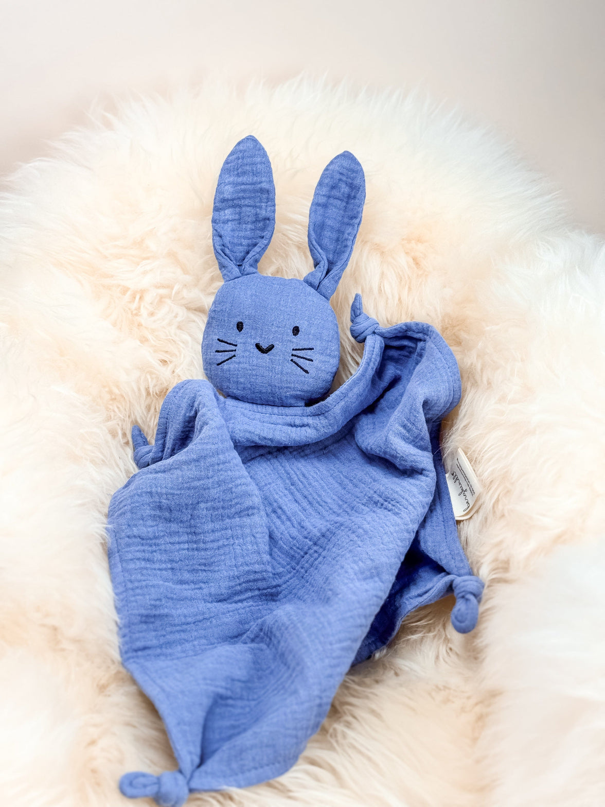 Schnuffeltuch /  Schmusetuch Hase blau
