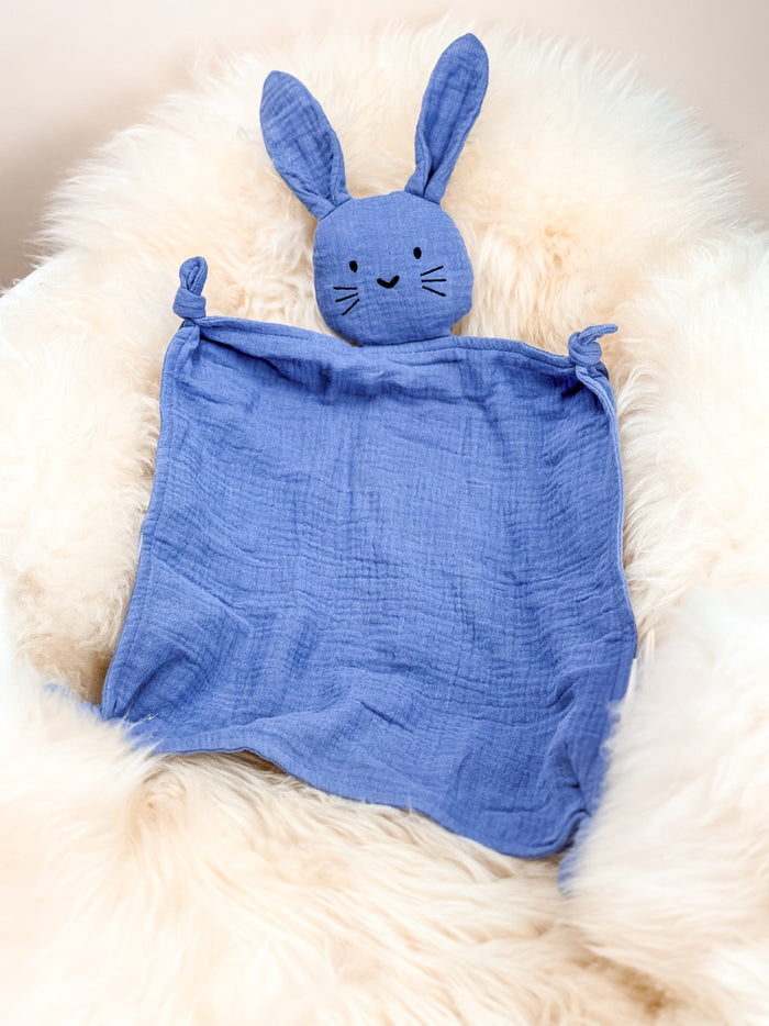 Schnuffeltuch /  Schmusetuch Hase blau