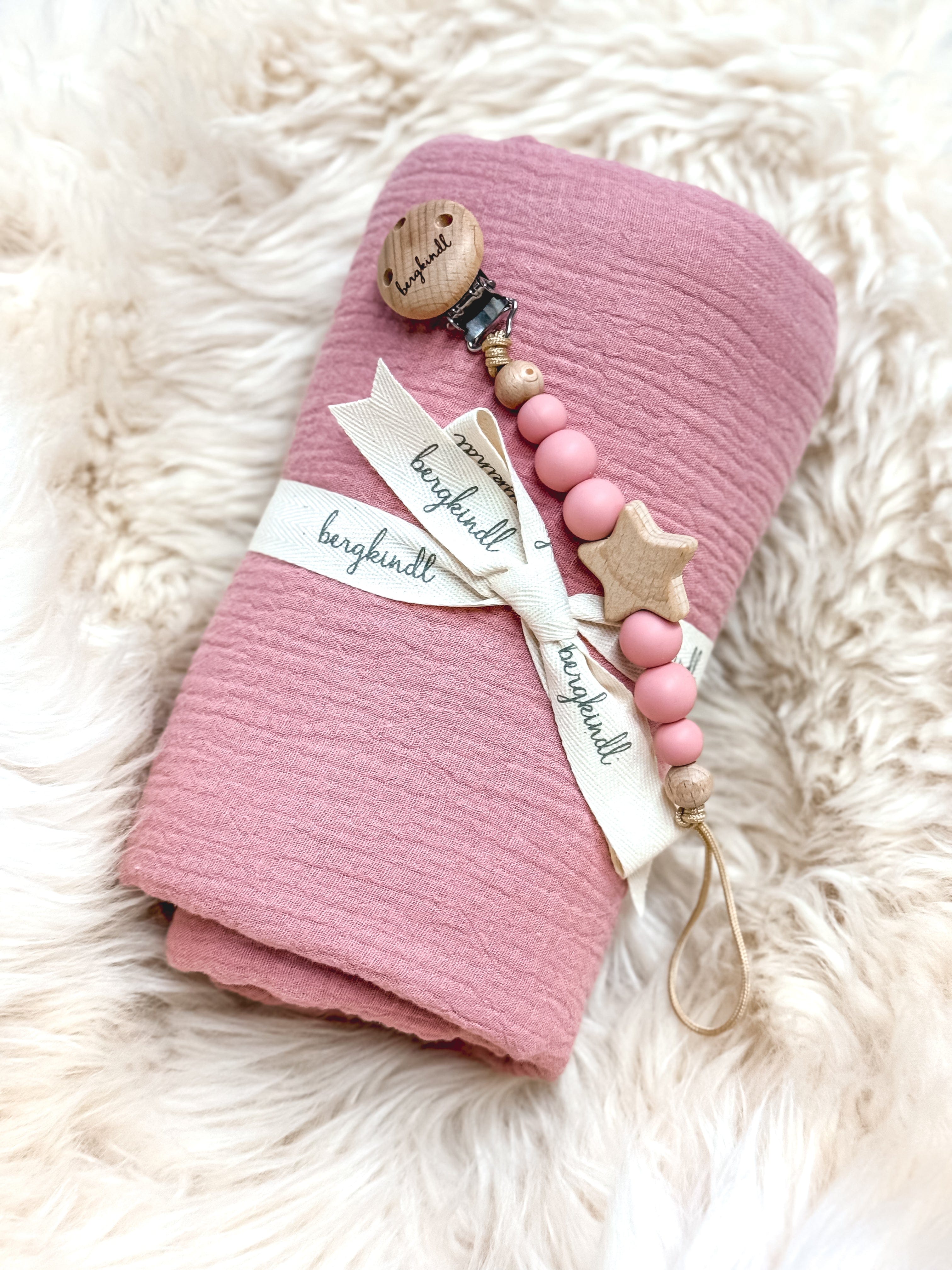 Rosa Geschenk Geburt 