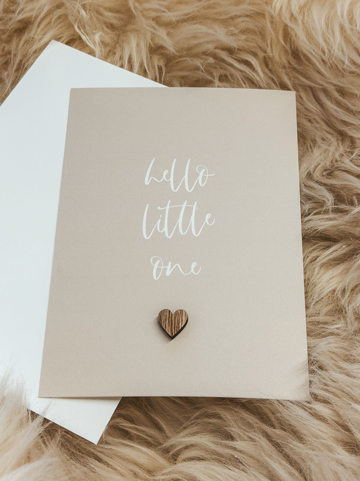 Geschenkkarte hello little one Herz