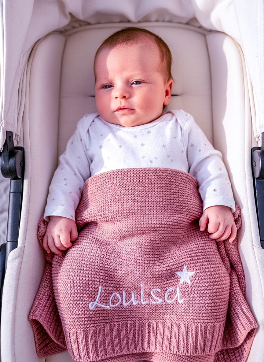 Rosé Babydecke -Kuschelweich