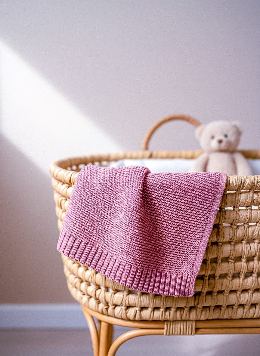 Rosé Babydecke -Kuschelweich