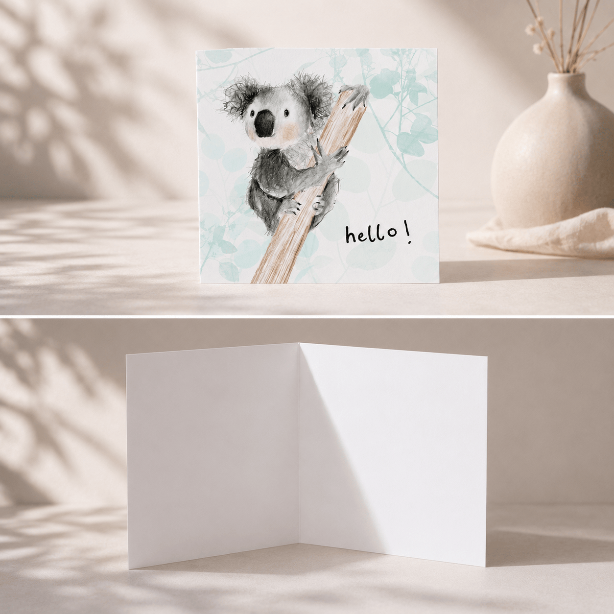 Geschenkkarte Geburt mit Koala