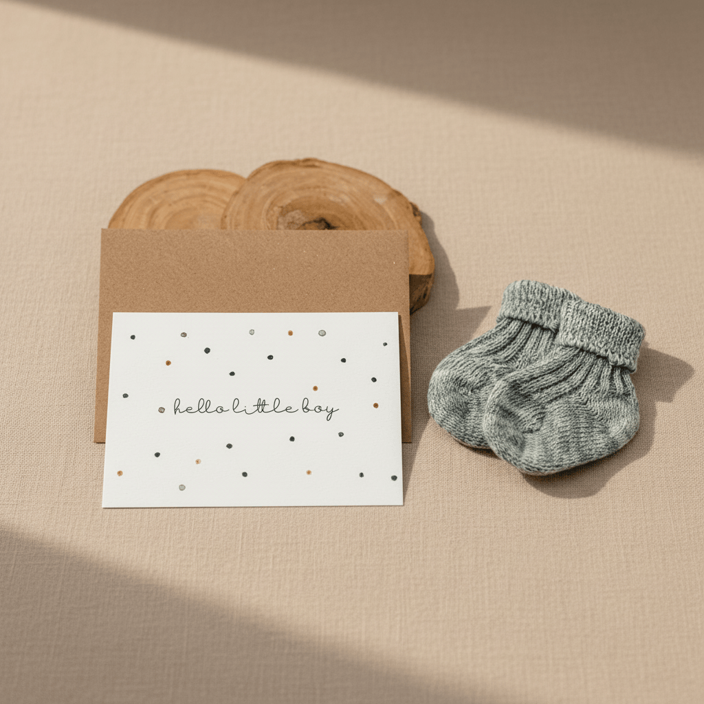 Glückwunschkarte – Hello Little Boy