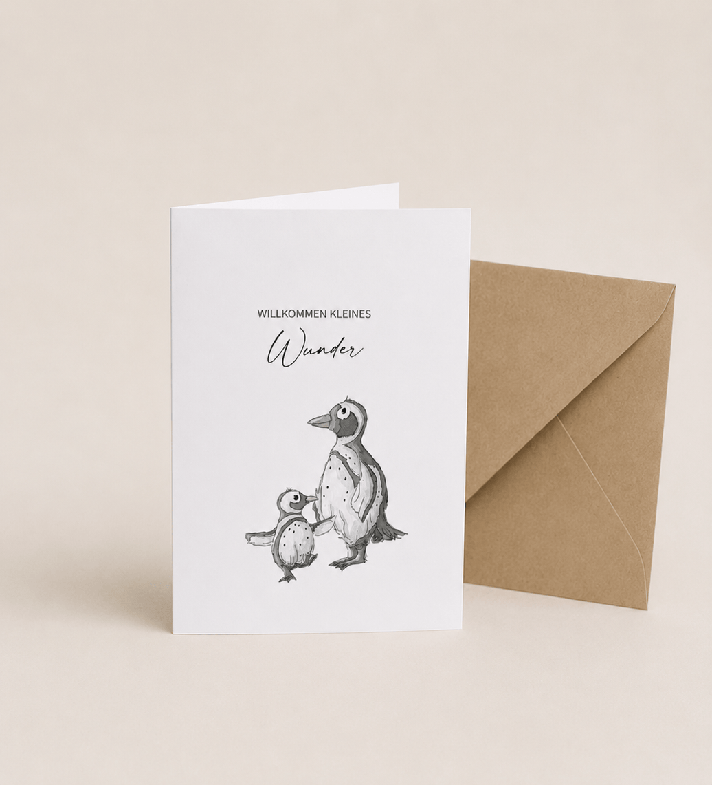 Geschenkkarte Geburt mit Umschlag