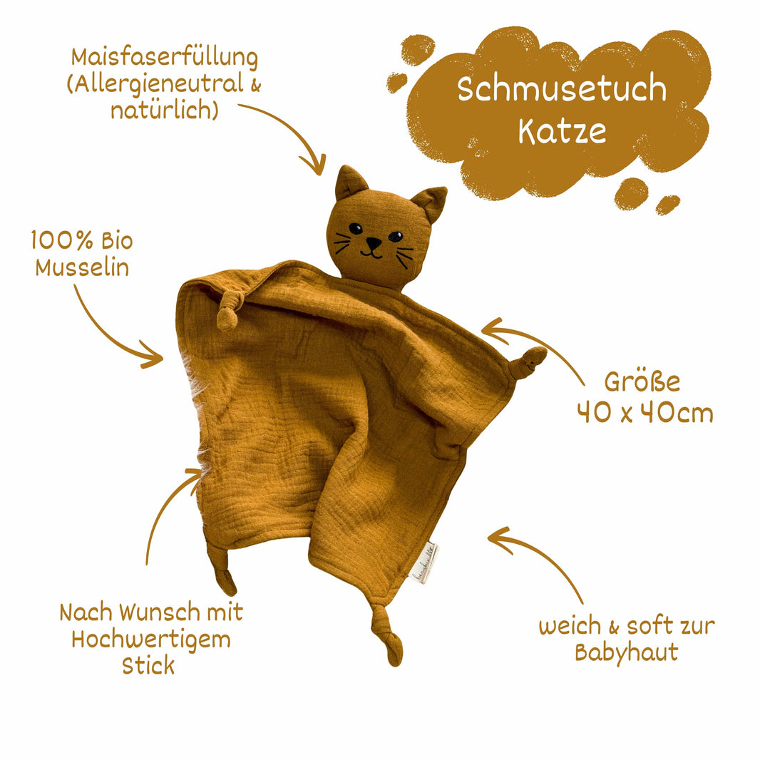 Schmusetuch Schnuffeltuch Katze 
