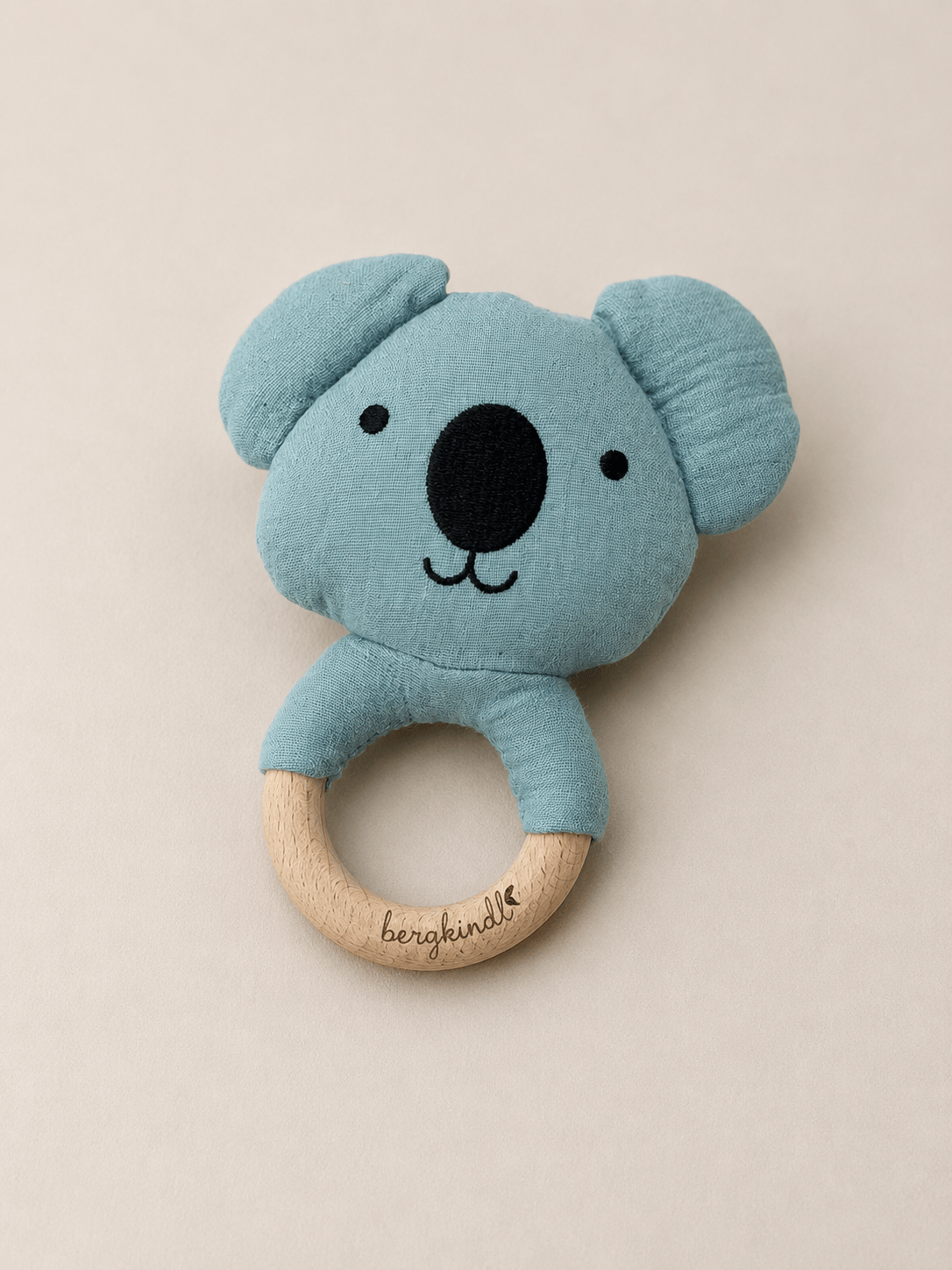 Koala-Greifrassel aus Bio-Musselin