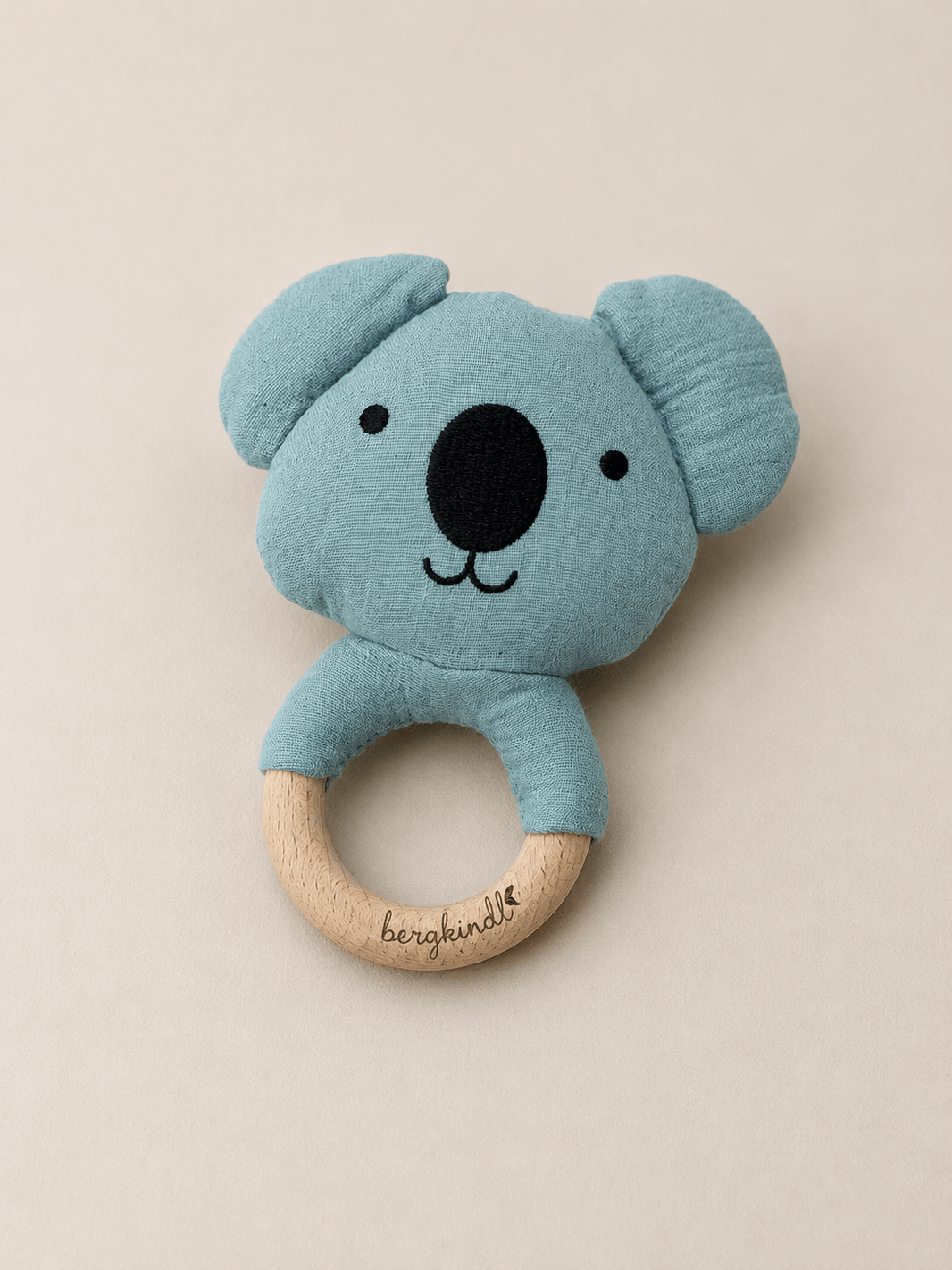 Koala-Greifrassel aus Bio-Musselin