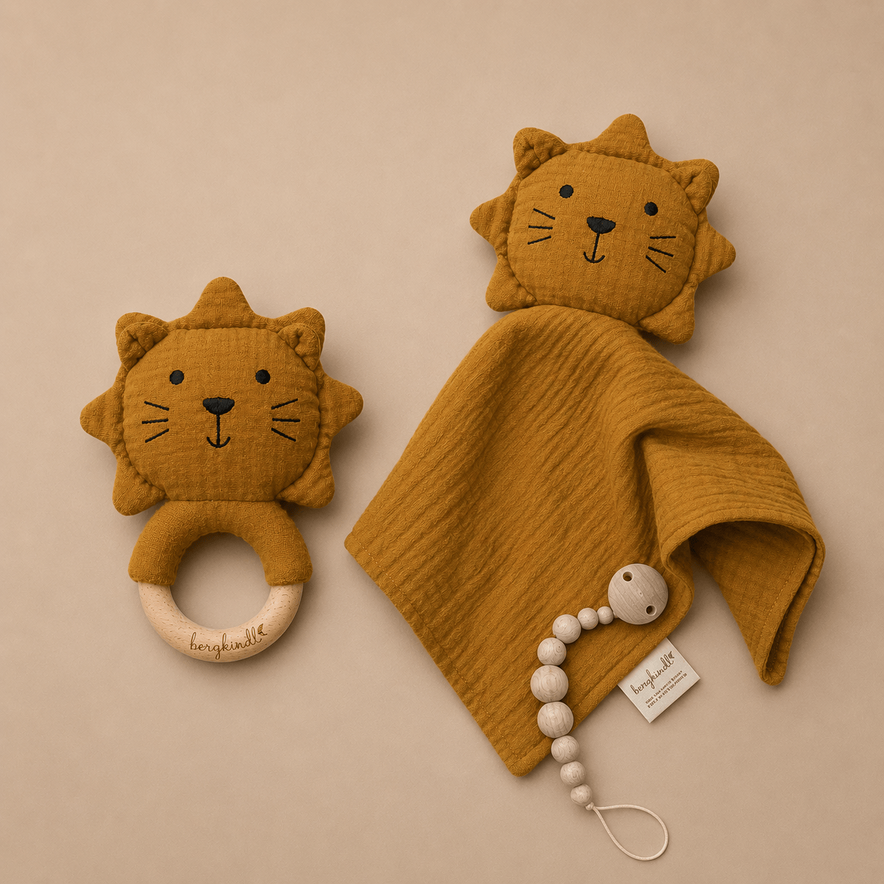 Geschenk Set Löwe ocker