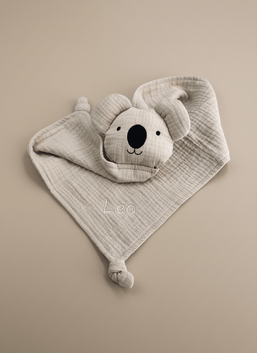 Schmusetuch - Schnuffeltuch mit Personalisierung Leo