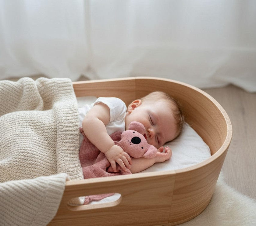 Schmusekoala  Rosé -  aus Bio Musselin