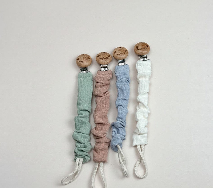 Schnullerkette Baby Musselin mix