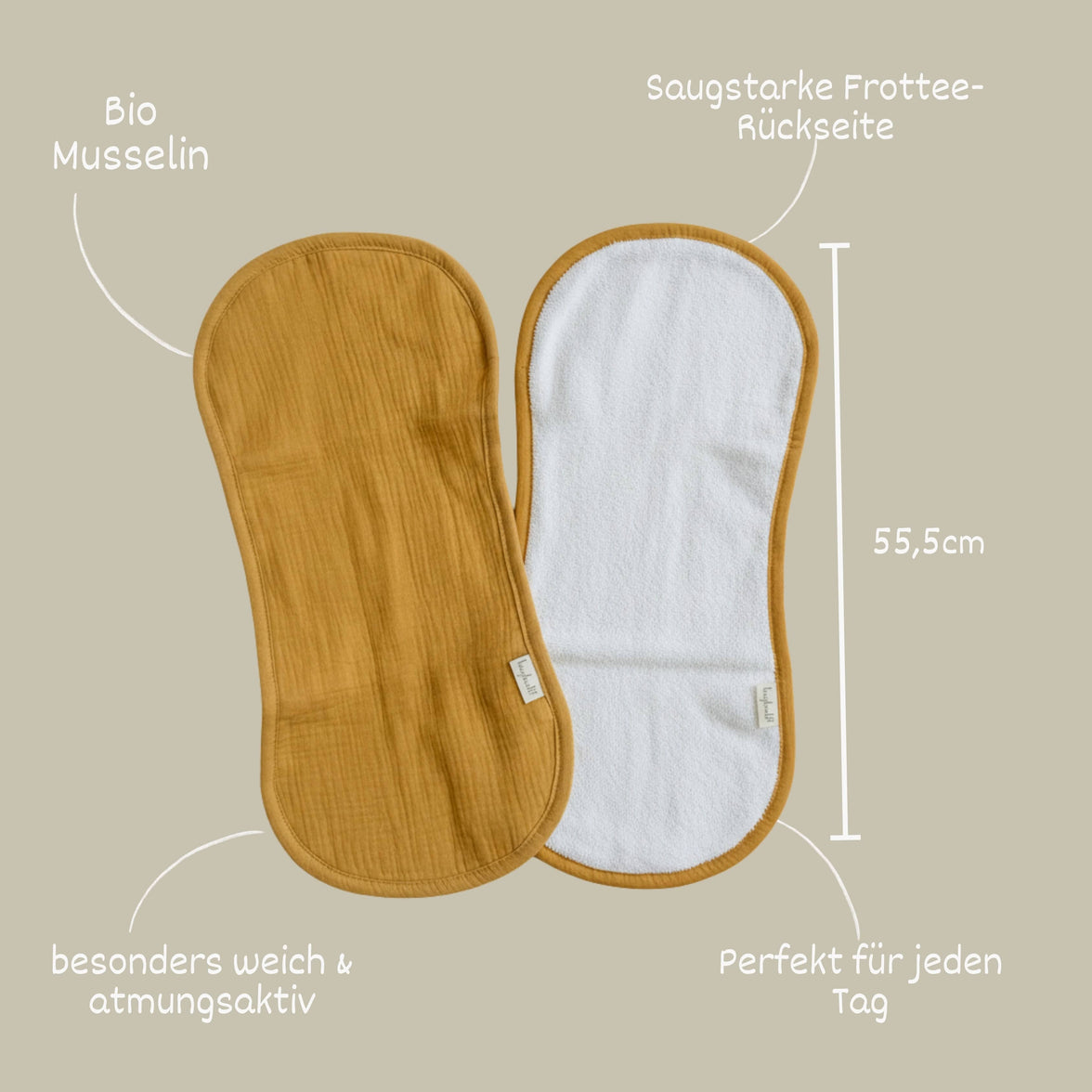 Baby Bio Musselin Spucktuch