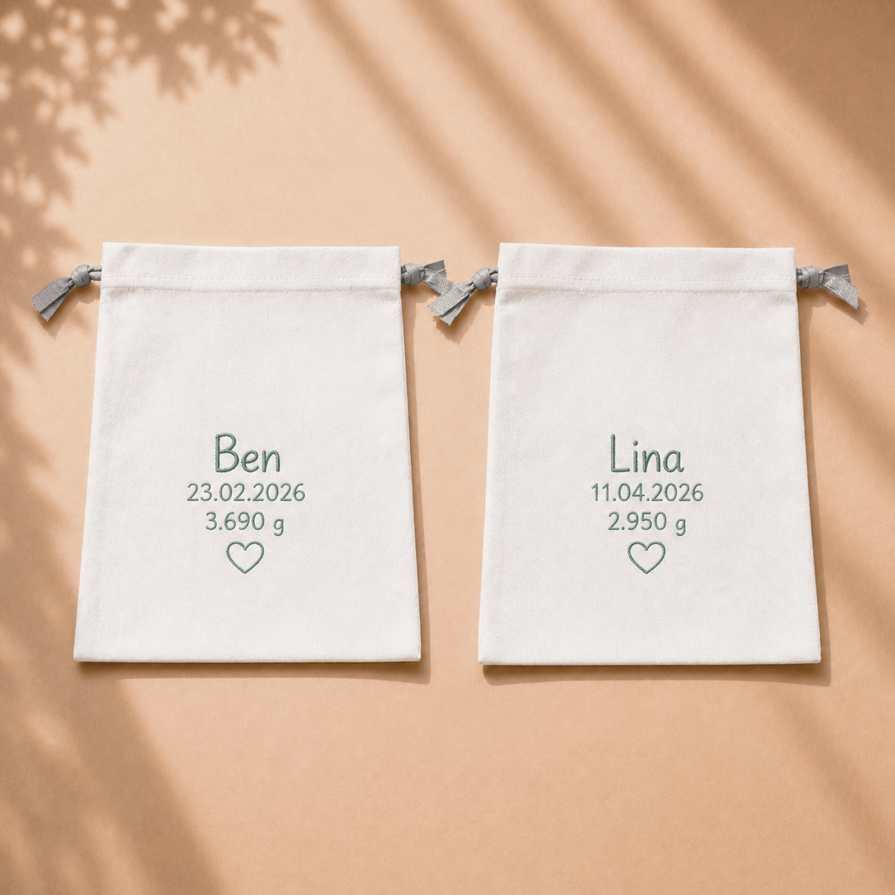 Merinowolle Schuhe Baby in mit mit Tasche personalisiert