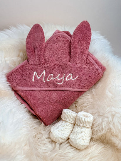 Baby Bademantel
Babyhandtuch / Kapuzenhandtuch Baby
bergkindl