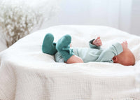 Babymütze & -Schuhe mint - bergkindl