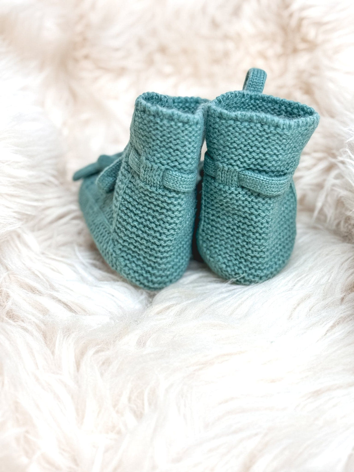 Babyschuhe aus Merinowolle – Mint| 0–6 Monate (Kopie) - bergkindl