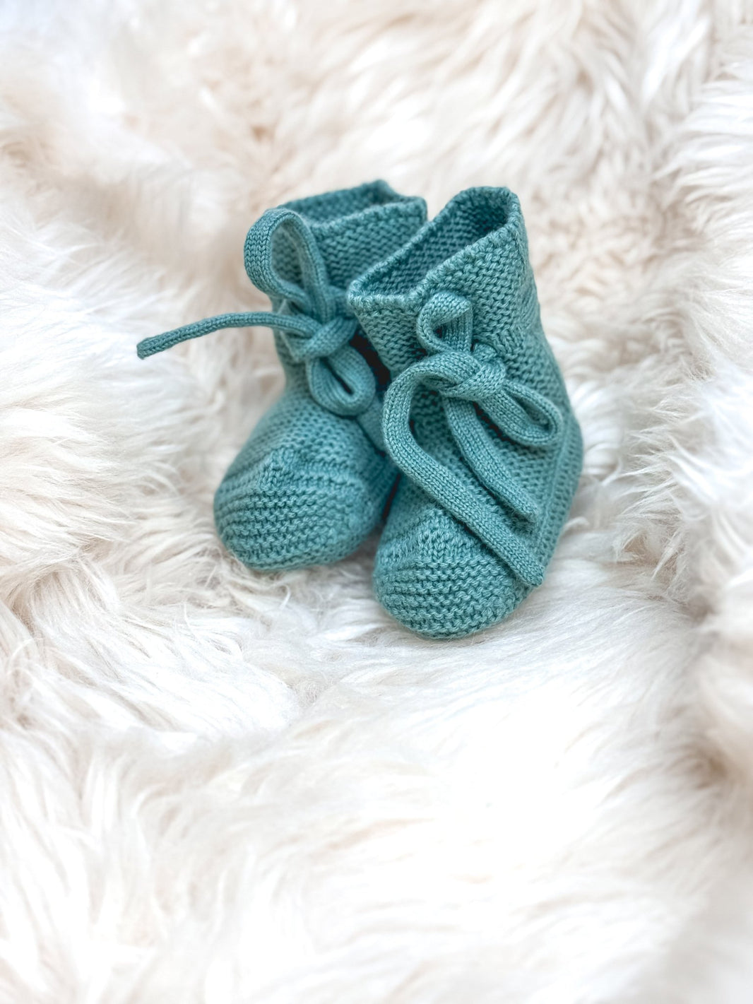Babyschuhe aus Merinowolle – Mint| 0–6 Monate (Kopie) - bergkindl