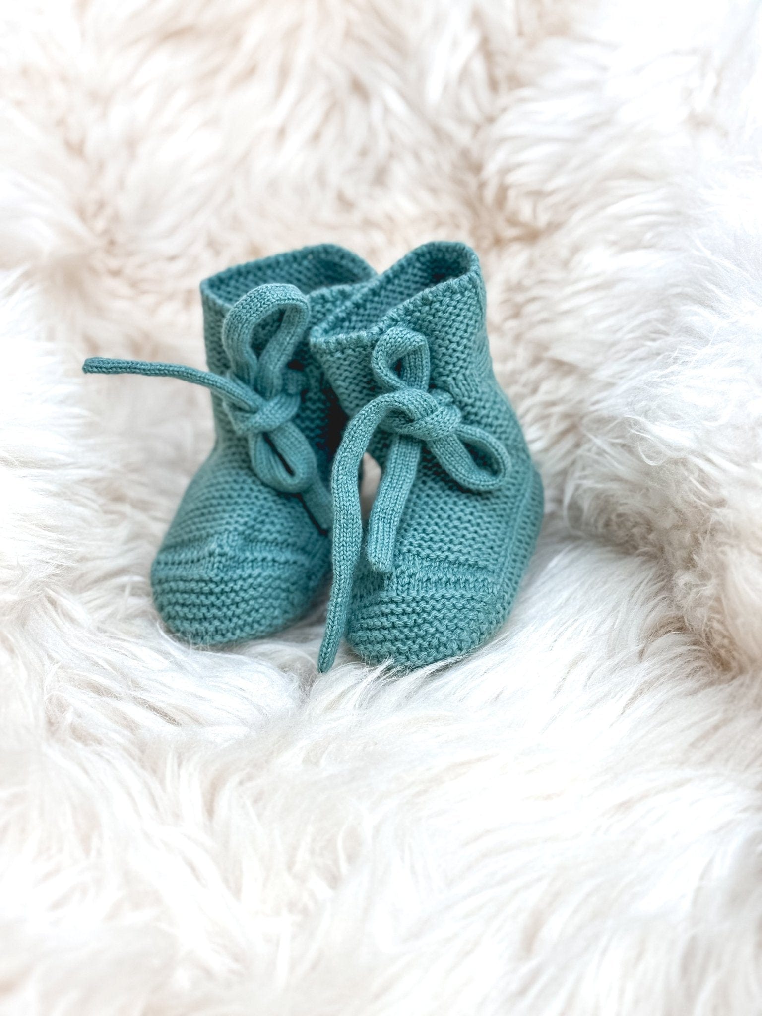 Babyschuhe aus Merinowolle – Mint| 0–6 Monate (Kopie) - bergkindl