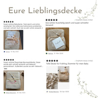 Beige Babydecke - Kuschelweich - bergkindl