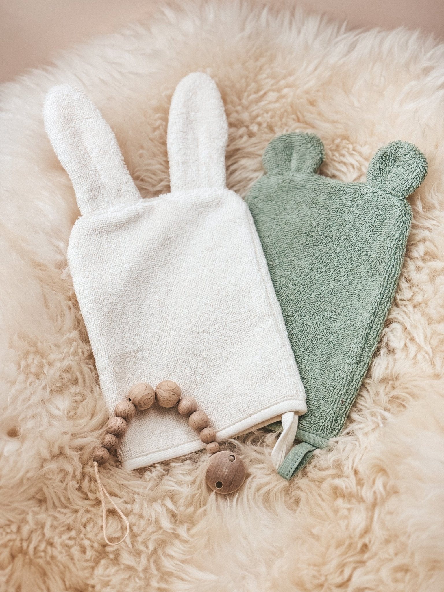 Bio Baby Waschlappen Set mit Ohren