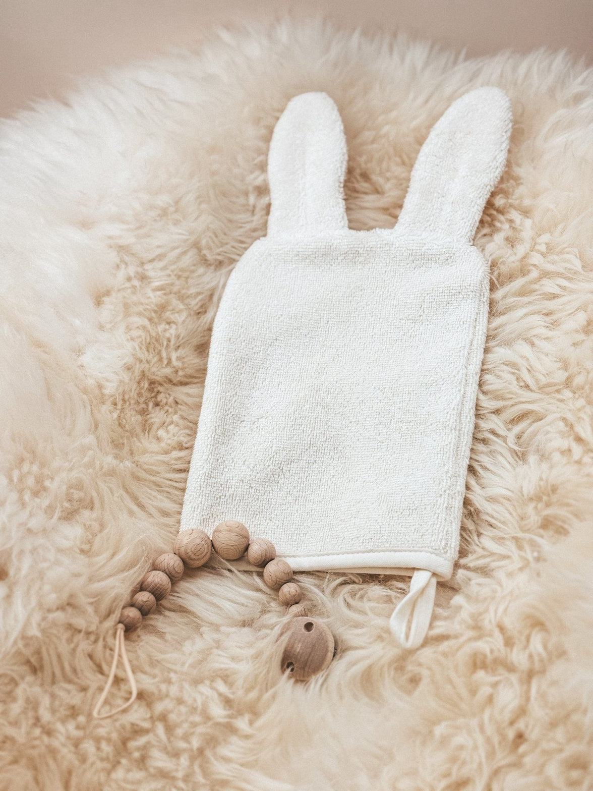 Bademantel Kinder Waschlappen Set mit Ohren - bergkindl