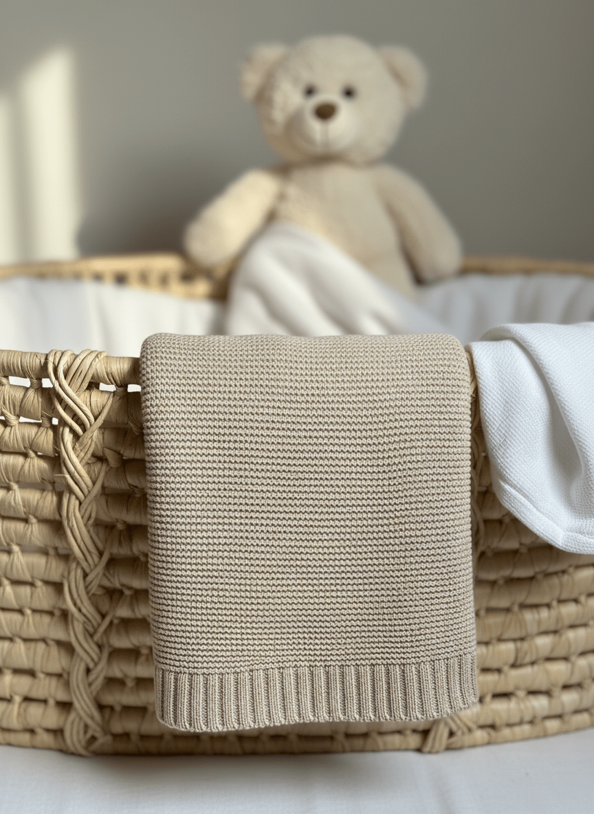 Beige Babydecke - Kuschelweich für die Kleinstem