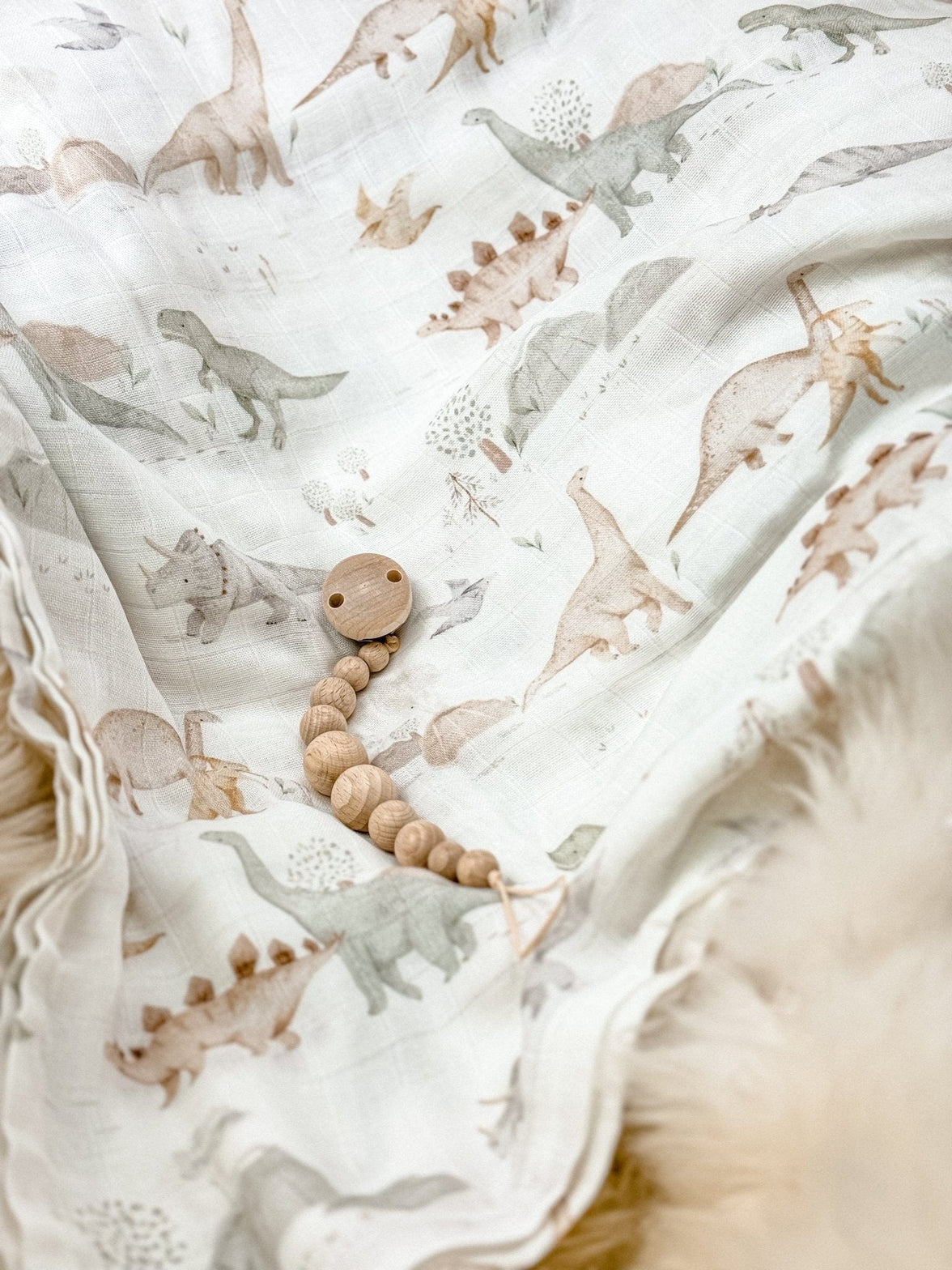 Dino Musselintücher baby - im Dino look