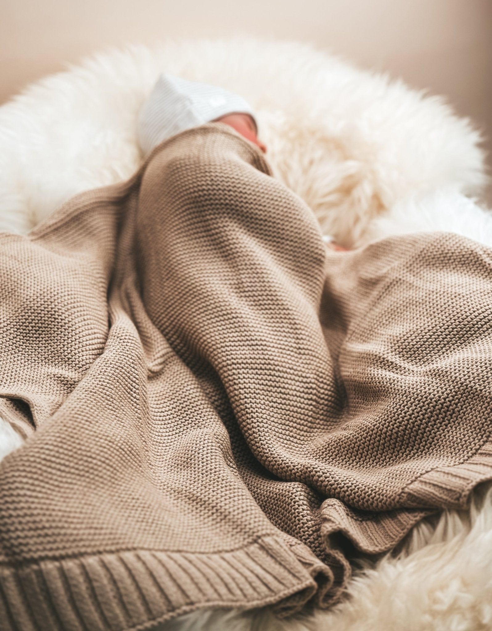 Greige Babydecke - Kuschelweich - bergkindl