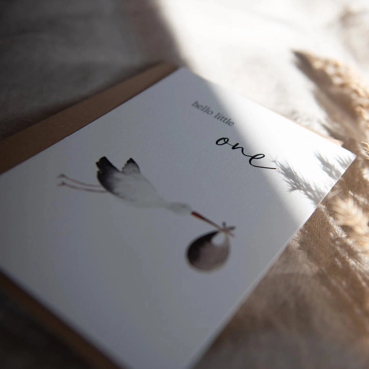 Karte zur Geburt – Hello Little One - bergkindl