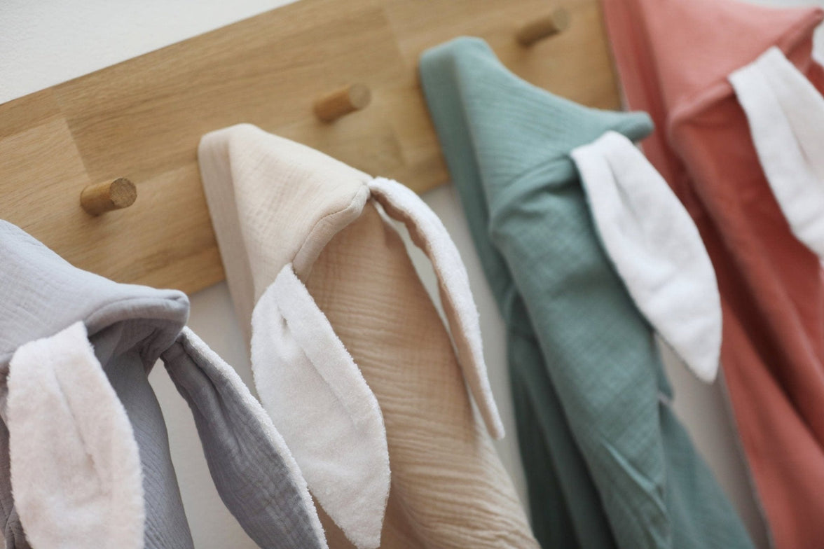 Graues Kapuzenhandtuch Babyhandtuch / Kapuzenhandtuch Baby