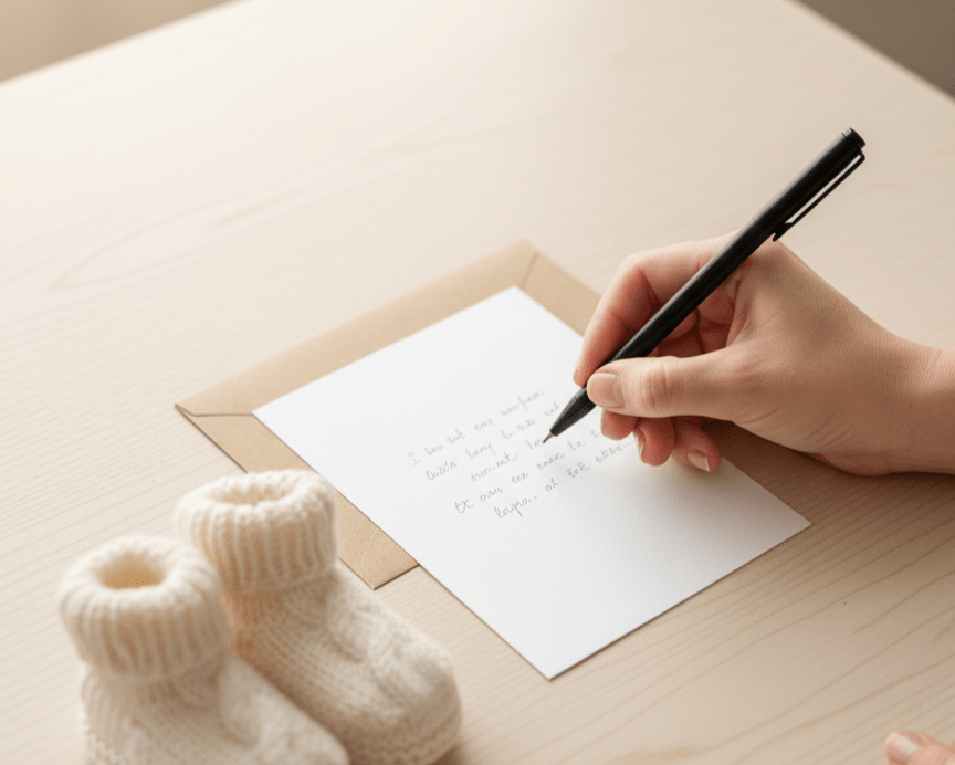 Karte zur Geburt selbst beschreiben bergkindl